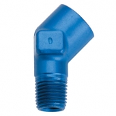 FEMALE TO MALE PIPE 45* ELBOW,AND THEY ARE BLUE IN COLOR.